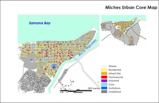Miches Urban revitalizing strategy - Miches mapa urbana